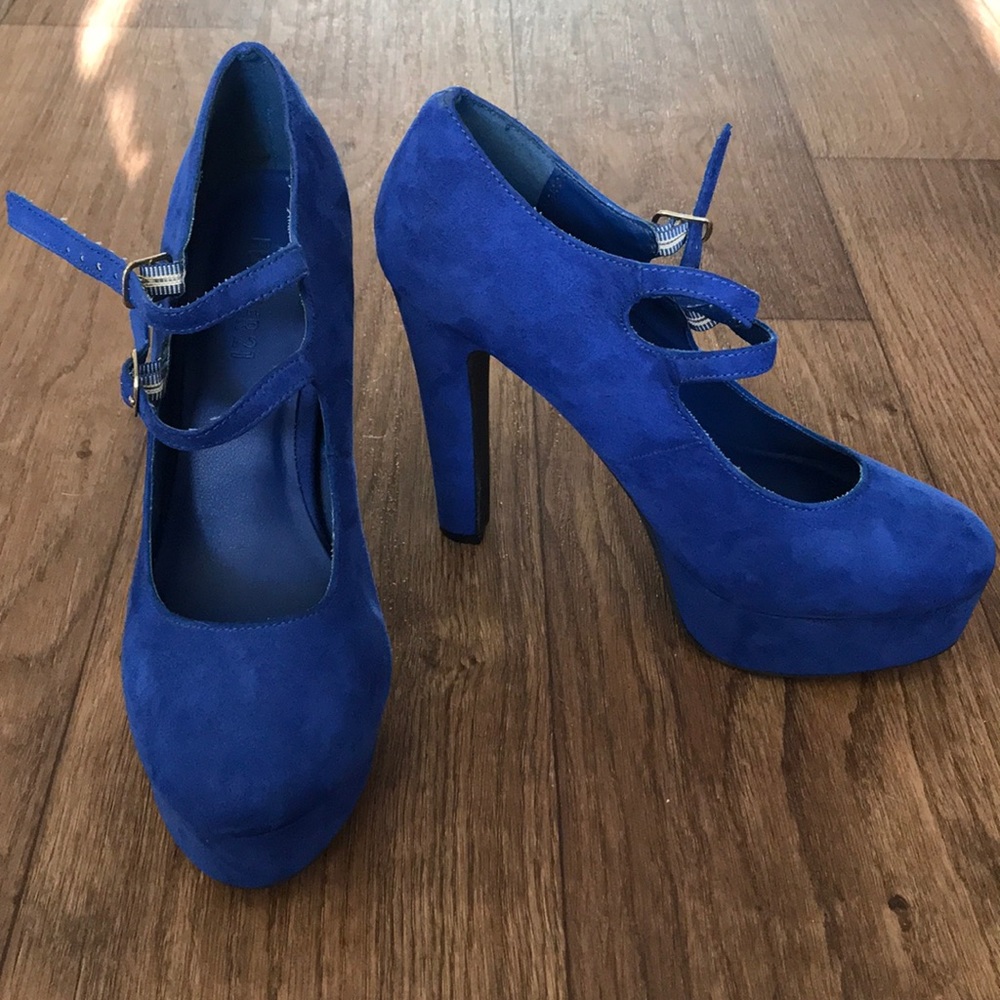 Blue heels